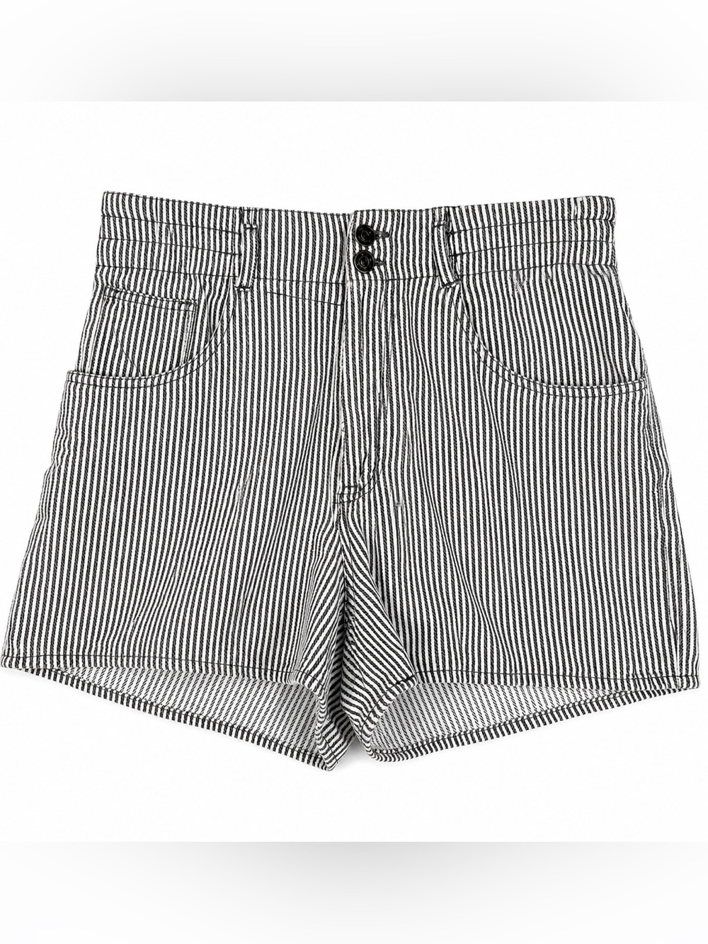 Vintage Sync Unionbay Railroad Stripe Shorts High Rise 10 90s